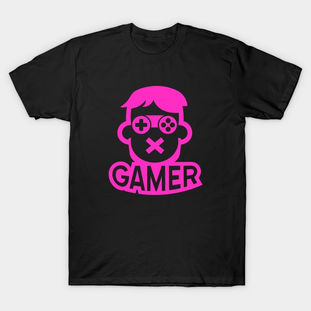 GAMER - 90S PINK FLUO EDITION T-Shirt by BACK TO THE 90´S